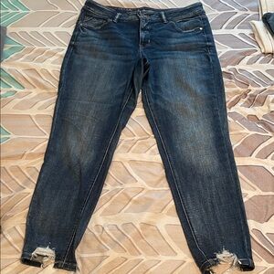 Maurice’s Blue Denim Crop Jeans